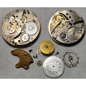 Vintage Technos Fleurier ??? Pocket Watch Movement Parts Lot or crafts